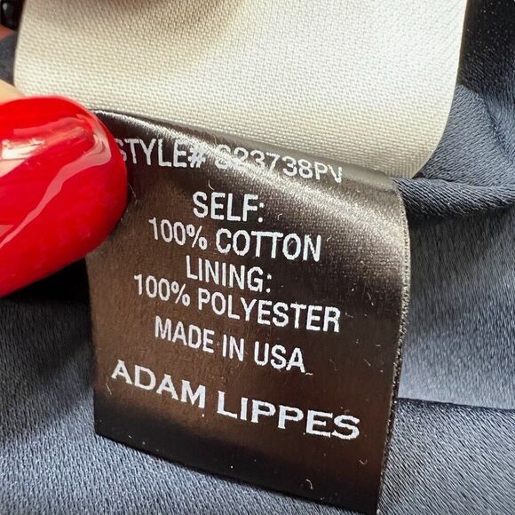 Adam Lippes NWT Floral V Neck Maxi Dress Navy Size 2 - Picture 8 of 12